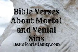 Bible Verses About Mortal and Venial Sins