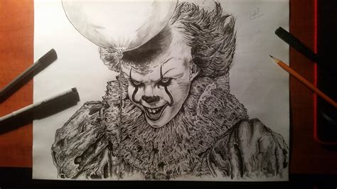 Finally finished my drawing of Pennywise after months of work... : r ...