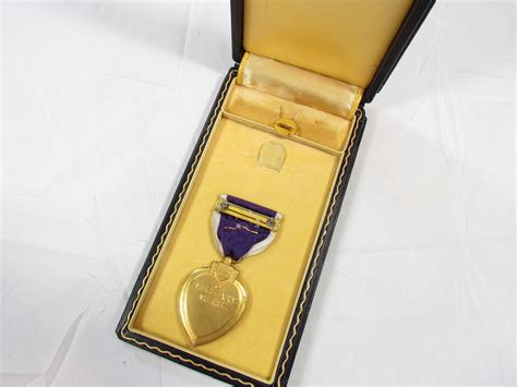 Military WW II Marine Corps Navy Usmc Usn Purple Heart Medal Etsy