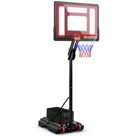 Basketball Hoop with 5-10 Feet Adjustable Height for Indoor Outdoor ...