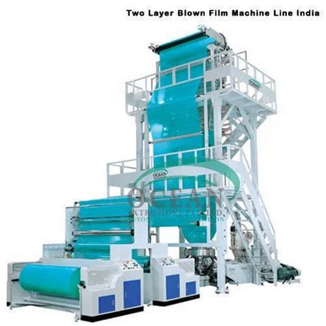 Blue White Multilayer Blown Film Extrusion Machine 146 194 Kw