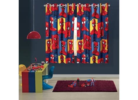 Cortina Infantil Estampada Spider Man Homem Aranha Lepper Com O