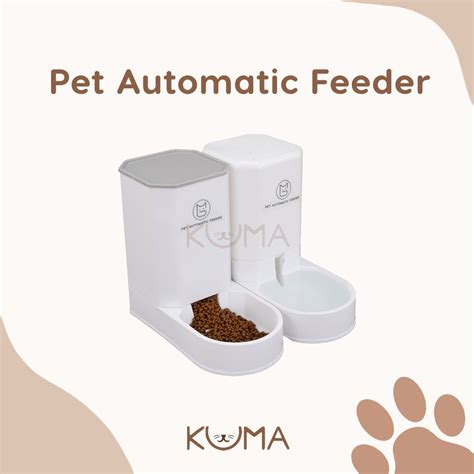 Jual Kuma Pet Automatic Feeder Kucing Anjing Tempat Makan Minum