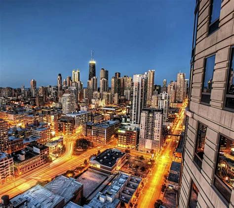 Good Night Nyc City Lights Photography Chicago Cityscape Chicago