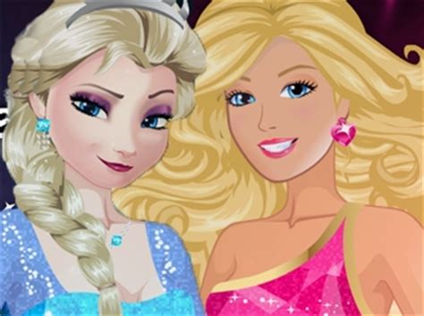 Elsa vs Barbie Fashion Contest - My Cute Games