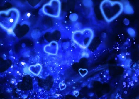 Blue Hearts Background Wallpaper - WallpaperSafari