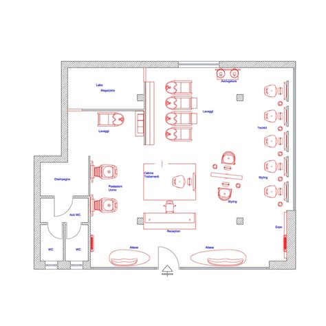 Beauty Salon Floor Plan Design Layout