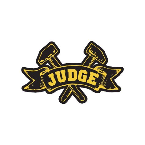 Judge ´band Logo´ Sticker Hardcore Merchandise And Vinyl