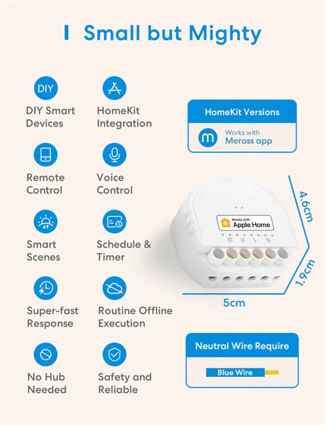 Meross Smart Wi Fi In Wall Switch Lit