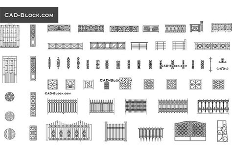 Gates Cad Blocks Models Free Download