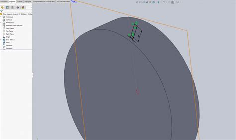 Solidworks Per Age D Un Cylindre Avec Angle Dessiner Mod Liser En