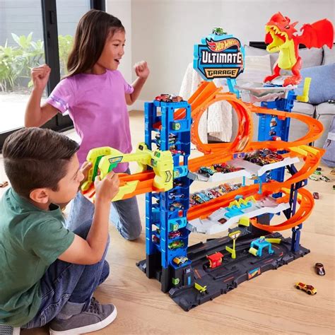 Hot Wheels City Ultimate Garage Mit Drache Inkl 2 Fahrzeuge Hkx48 Ab