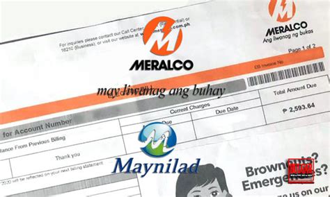 Maynilad Manila Water Meralco Bayad Sa Tubig Kuryente Extended