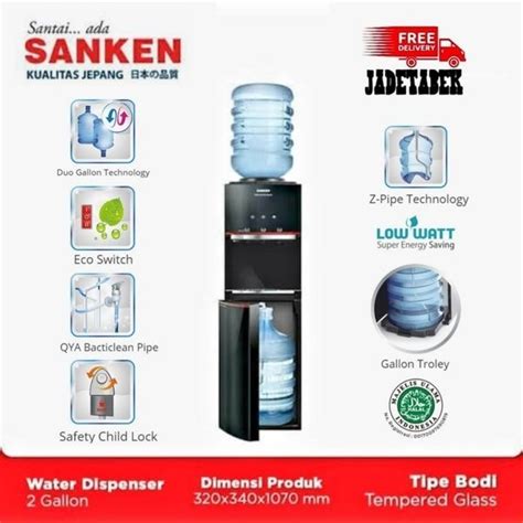 Jual SANKEN HWD Z990 WATER DISPENSER DUO GALON ATAS DAN BAWAH