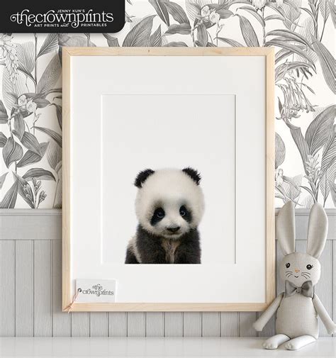 Panda Print Panda Nursery Art PRINTABLE Art Nursery Decor - Etsy