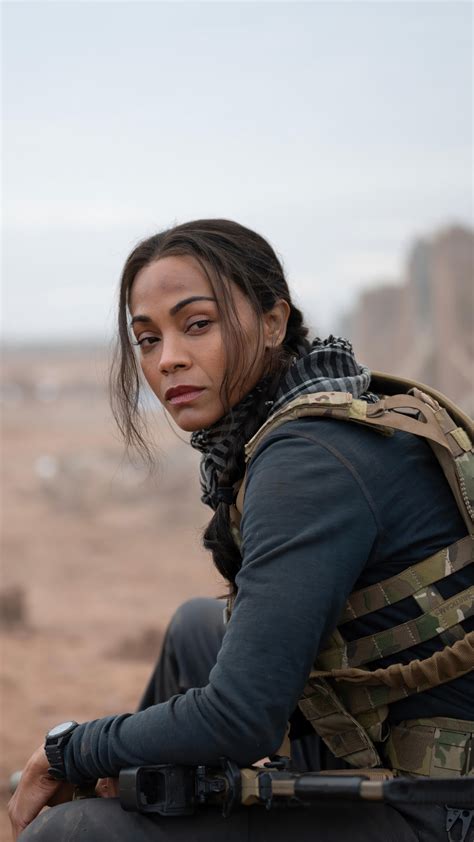 Special Ops Lioness Zoe Saldana 4K #5291l Wallpaper iPhone Phone