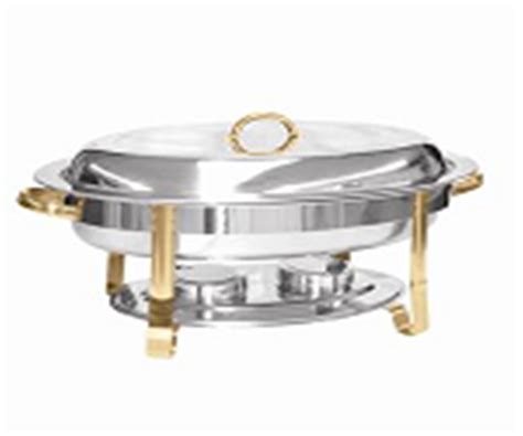 6 QT Gold Accented Oval Chafer 21 99 Party Unlimited