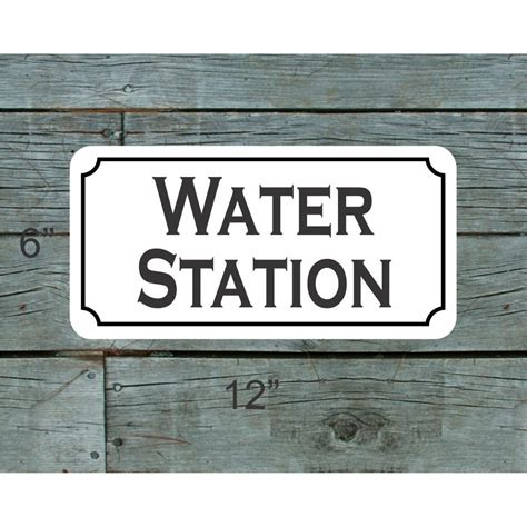 Water Station Metal Sign - Walmart.com