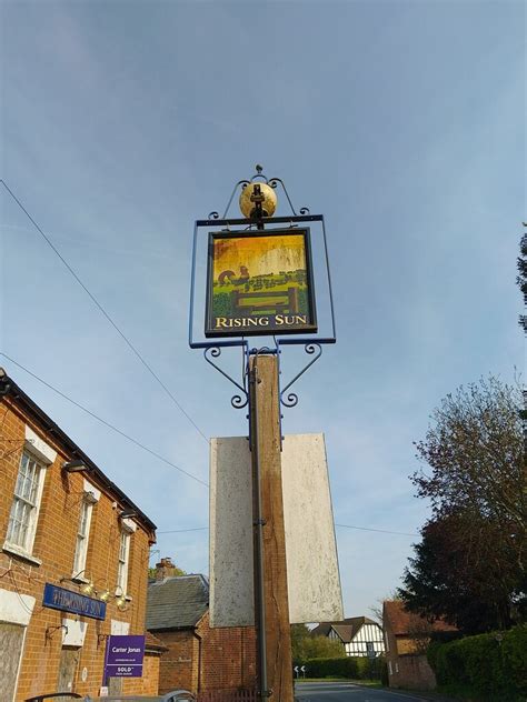 The Rising Sun Sign Stockcross © Oscar Taylor Geograph Britain And