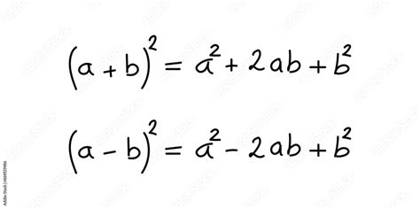 Remarkable Identities Algebraic Expression Formula Square Formulas