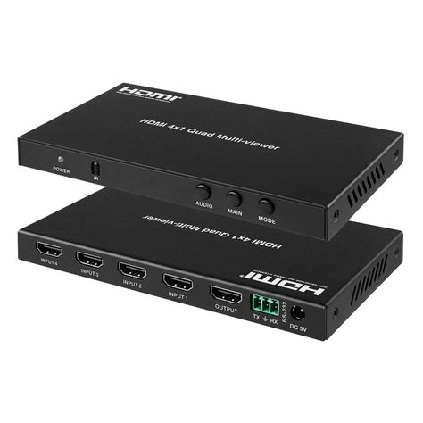 Hdmi 4x1 Multi Viewer Switch 4 Port Quad Screen Splitter Scaler