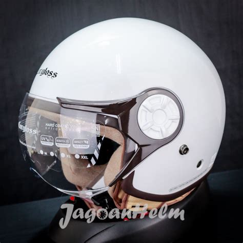 Cargloss Helm Yrh Hijab White Retro Carglos Lazada Indonesia