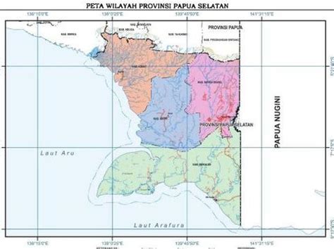 Peta Provinsi Baru di Papua: Papua Selatan, Papua Tengah, Papua Pegunungan