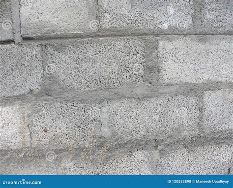 Fundo Concreto Da Parede De Tijolos Da Cor Cinzenta Foto De Stock