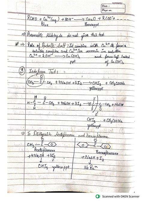 Solution Very Important Name Reactions Of Aldehyde And Ketone