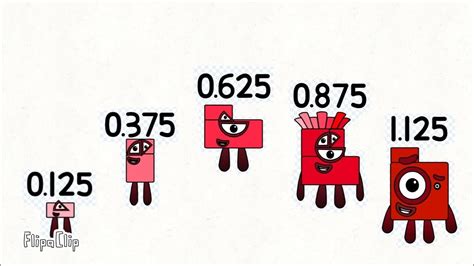 Numberblocks Band Eighths New Warning To 0 625 Of Course Read Description Youtube