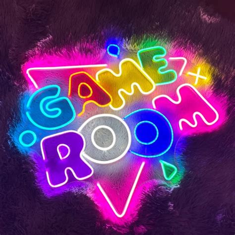 Gameroom Led Sign Gameroom Led Sign Wall Decor Gameroom Neon Sign