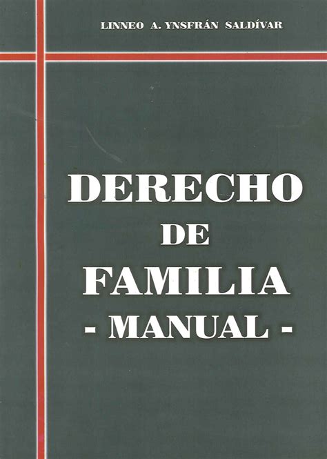 Derecho De Familia Manual Ediciones T Cnicas Paraguayas