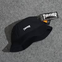 Jual Thrasher Jp Bucket Hat Black Original Shopee Indonesia