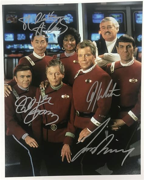 Star Trek Original Cast Autographed Glossy 8x10 Photo AACS Autographs