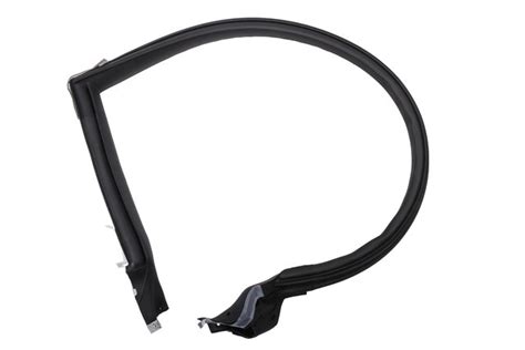 Black Front Passenger Side Door Window Upper Front Weatherstrip