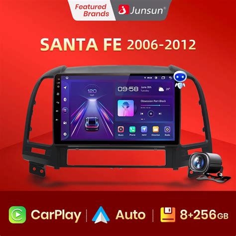 Junsun V Pro Ai Voice Din Android Auto Radio For Hyundai Santa Fe