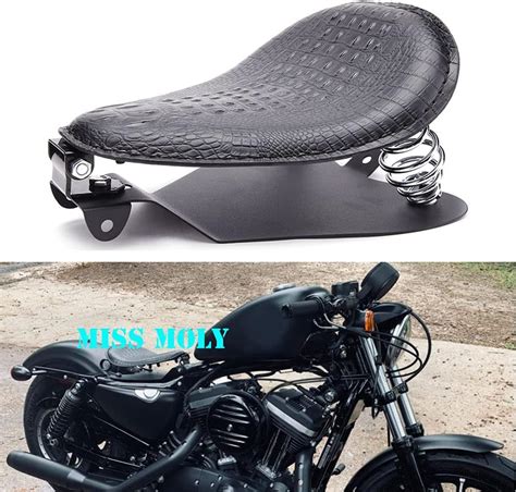 Amazon Black Motorcycle Bobber Solo Seat Spring Base Plate Bracket