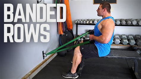 Banded Seated Row 3 Close Grip Row Exercises With Bands YouTube