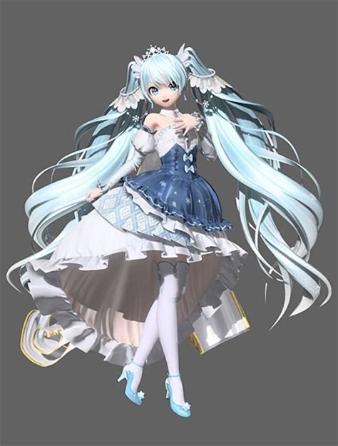 Snow Miku 2019 Project Diva Future Tone Dx She Look So Beautiful