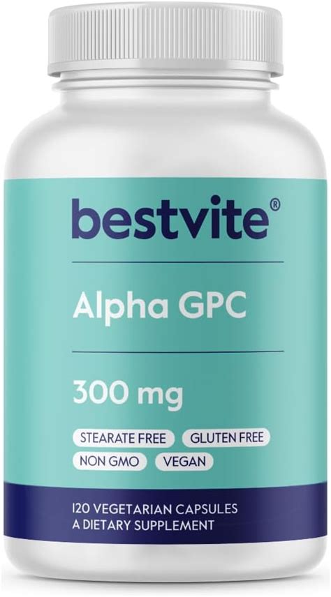 Amazon BESTVITE Alpha GPC Choline 600mg Per Serving 120 Veggie