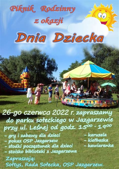 Piknik Rodzinny Z Okazji Dnia Dziecka W Jazgarzewie Oficjalna Strona