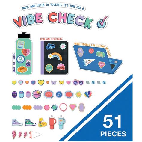 We Stick Together Vibe Check Bulletin Board Set By Carson Dellosa