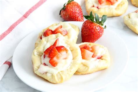 Strawberry Cream Cheese Danish Recipe Food Fanatic