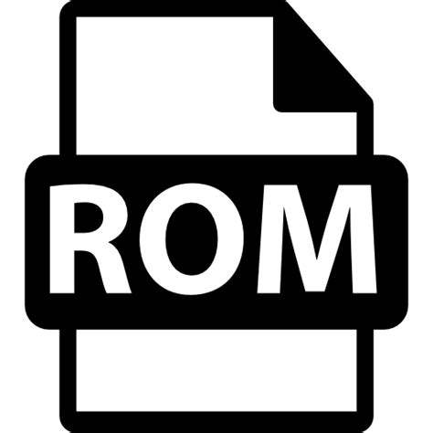 Rom File Rom File Format Game Emulator File Rom Interface Icon