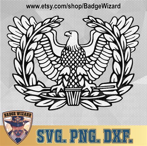 Warrant Officer Eagle Rising Insignia Svg Us Army Military Officer