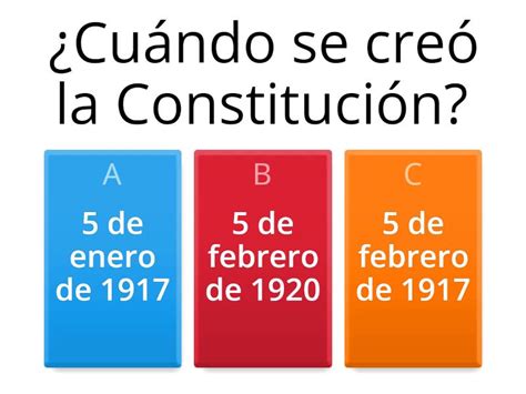 Constituci N Mexicana Quiz