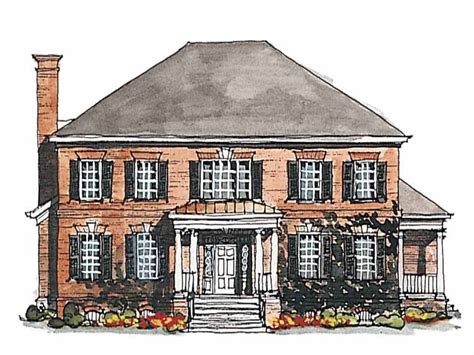 Georgian House Plan With 3380 Square Feet And 4 Bedroomss From Dream Home Source House Plan