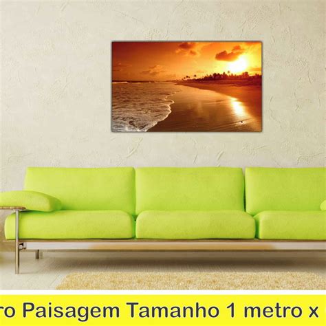 Quadro Tela Paisagens Natureza Praia Coqueiro Mar Areia