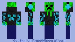 Charged Creeper Gamer Minecraft Skin