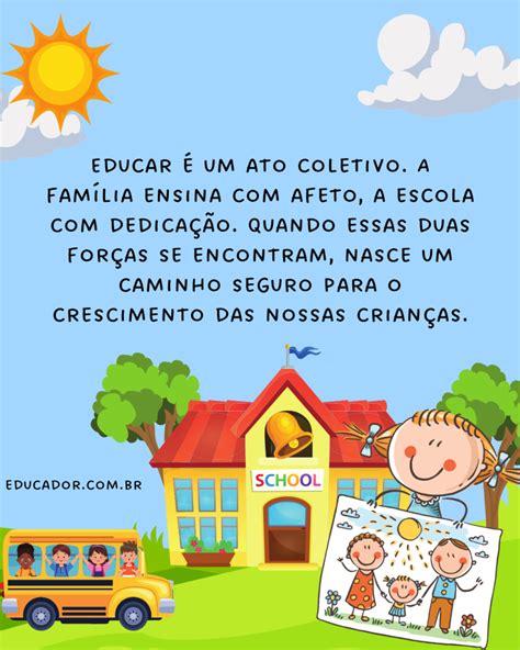 Familia Na Escola Mensagem